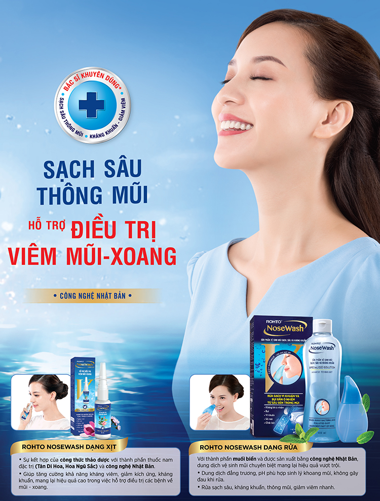 Xịt Hỗ Trợ Điều Trị Viêm Mũi Xoang Rohto Nosewash Spray (35ml)
