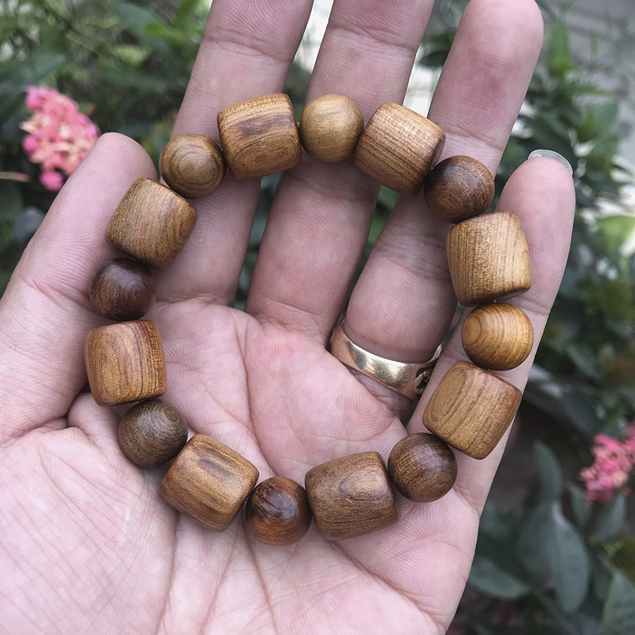 Vòng tay Bách Xanh đốt trúc (BH628) Mùi thơm ngọt - Phú Quý và trường tồn - Bracelet of HAHANCO