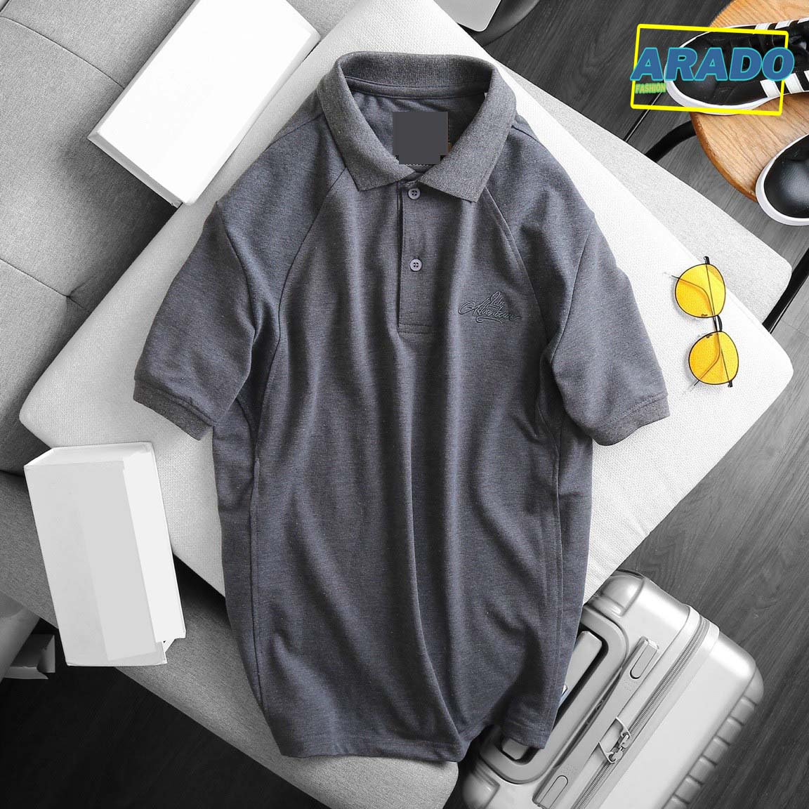 Áo Polo nam cổ bẻ ngắn tay, chất liệu vải cá sấu cotton cao cấp, trẻ trung, năng động – FORMEN SHOP – FMPS150