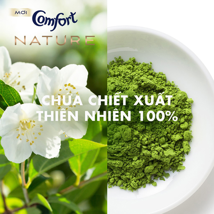 Nước Xả Vải Comfort Thiên Nhiên Thanh Lọc Khử Mùi (800ml)