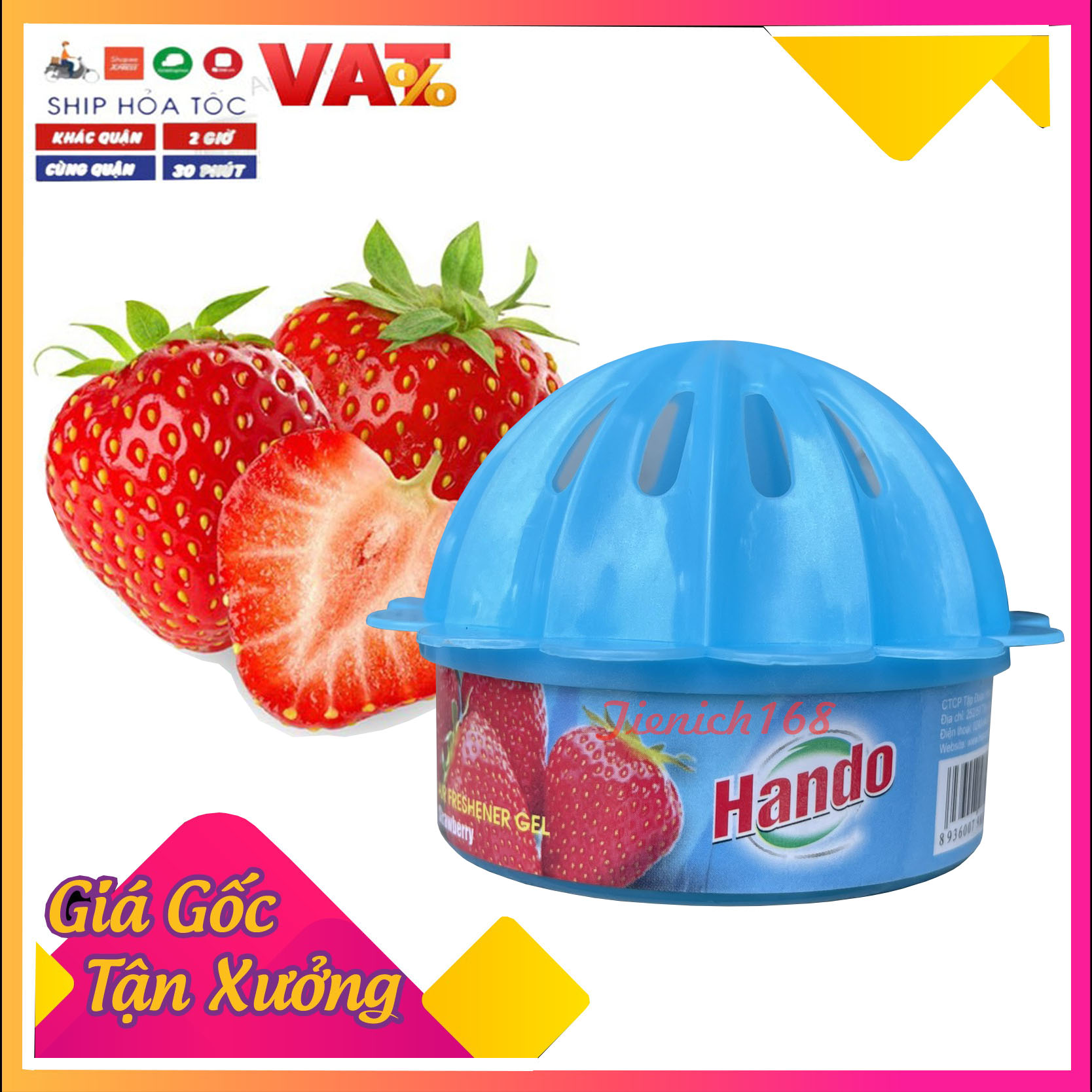 Sáp thơm phòng Hando 87g hương dâu