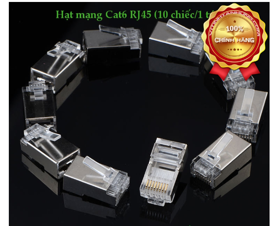 Hộp 10 Cái Đầu Bấm Mạng Ugreen RJ45 CAT6 20333 - Hàng Chính Hãng