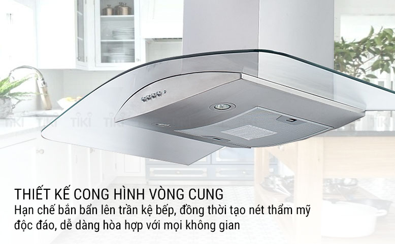 Máy Hút Khử Mùi Kính Cong Faber Arco Plus 90 (90 cm) - Hàng Chính Hãng