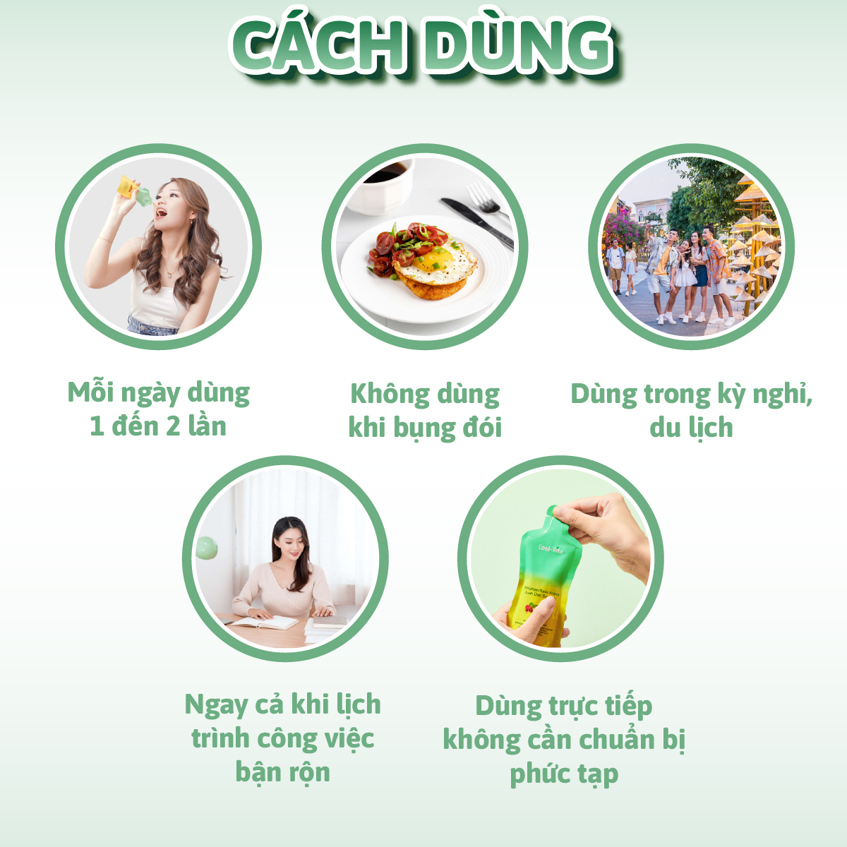 Combo 4 Hộp Nước Uống Bổ Sung Enzyme Chiết Xuất Từ Trái Cây và Rau Củ Hỗ Trợ Tiêu Hoá, Thanh Lọc Cơ Thể Coolvita - Hộp 7 Túi