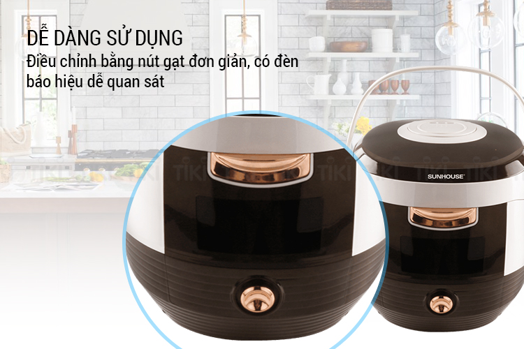 Nồi Cơm Điện Nắp Gài Sunhouse SHD8629C (1.8 Lít) - Hàng Chính Hãng