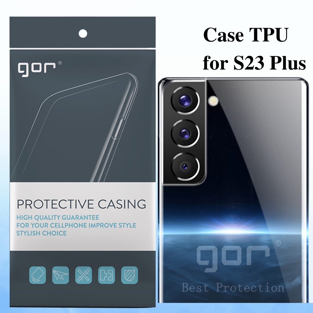 Ốp Lưng Silicone TPU Trong Suốt GOR Dành Cho Samsung Galaxy S23 Ultra / S23 Plus / S23 - Hàng Chính Hãng