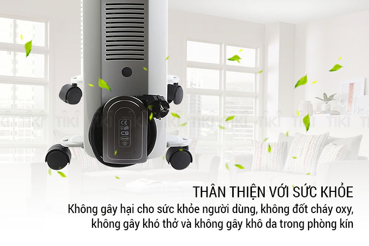Máy sưởi dầu Daewoo 11 Thanh DWRD-311 - Hàng Chính Hãng