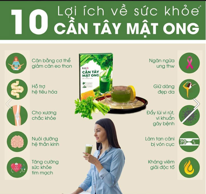 Combo 4 Hộp Bột Cần Tây Mật Ong MOTREE Sấy Thăng Hoa Phiên Bản Song Ngữ [Mẫu Mới] - Tặng Kèm 1 Thạch Cần Tây Tỏi Đen 6