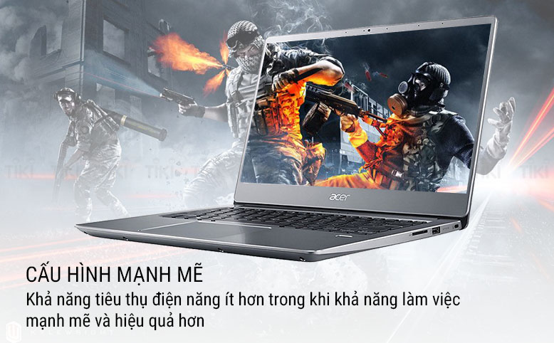 Laptop Acer Swift 3 SF314-56-596E NX.H4CSV.006 Core i5-8265U/ Win10 (14 FHD IPS) - Hàng Chính Hãng