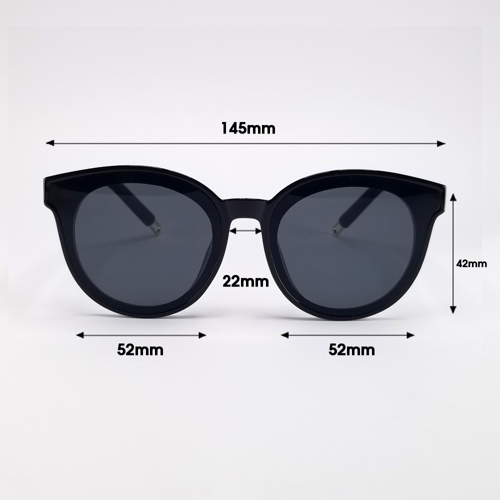 Mua Mắt kính mát nữ thời trang form mắt mèo màu đen chống tia UV Mã  DKY337D tại 7K Official Eyewear