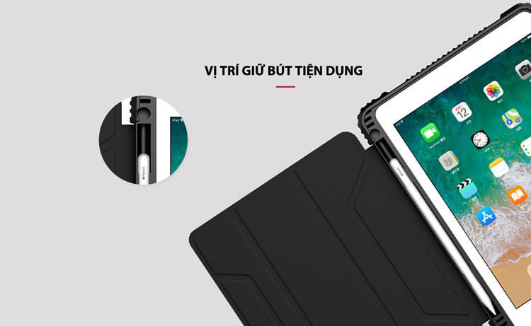 Bao da iPad 9.7'' 2018/2017 Nillkin with Pencil Holder