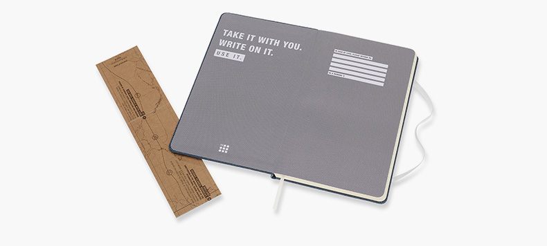 MOLESKINE Tannin series light blue denim hard surface horizontal notebook hand account large 0746