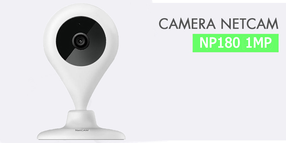 Camera IP Wifi NetCAM NP180 720P Quay Toàn Cảnh 180º - Hàng Chính Hãng