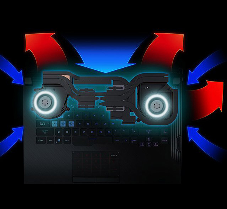 Laptop ASUS ROG Strix G G731-VEV089T (Core i7-9750H/ 16GB DDR4 2666MHz/ 512GB SSD PCIE/ RTX 2060 6GB/ 17.3 FHD IPS 144Hz/3ms/ Win10) - Hàng Chính Hãng