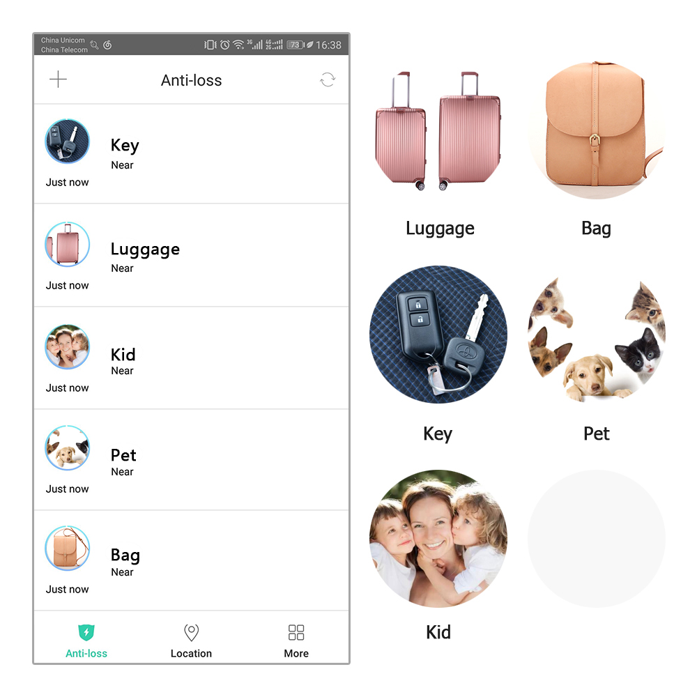 Thẻ Thông Minh Định Vị GPS Cho Trẻ Em / Điện Thoại / Khóa / Ví / Hành Lý / Tìm Vật Phẩm Cho iOS / Android