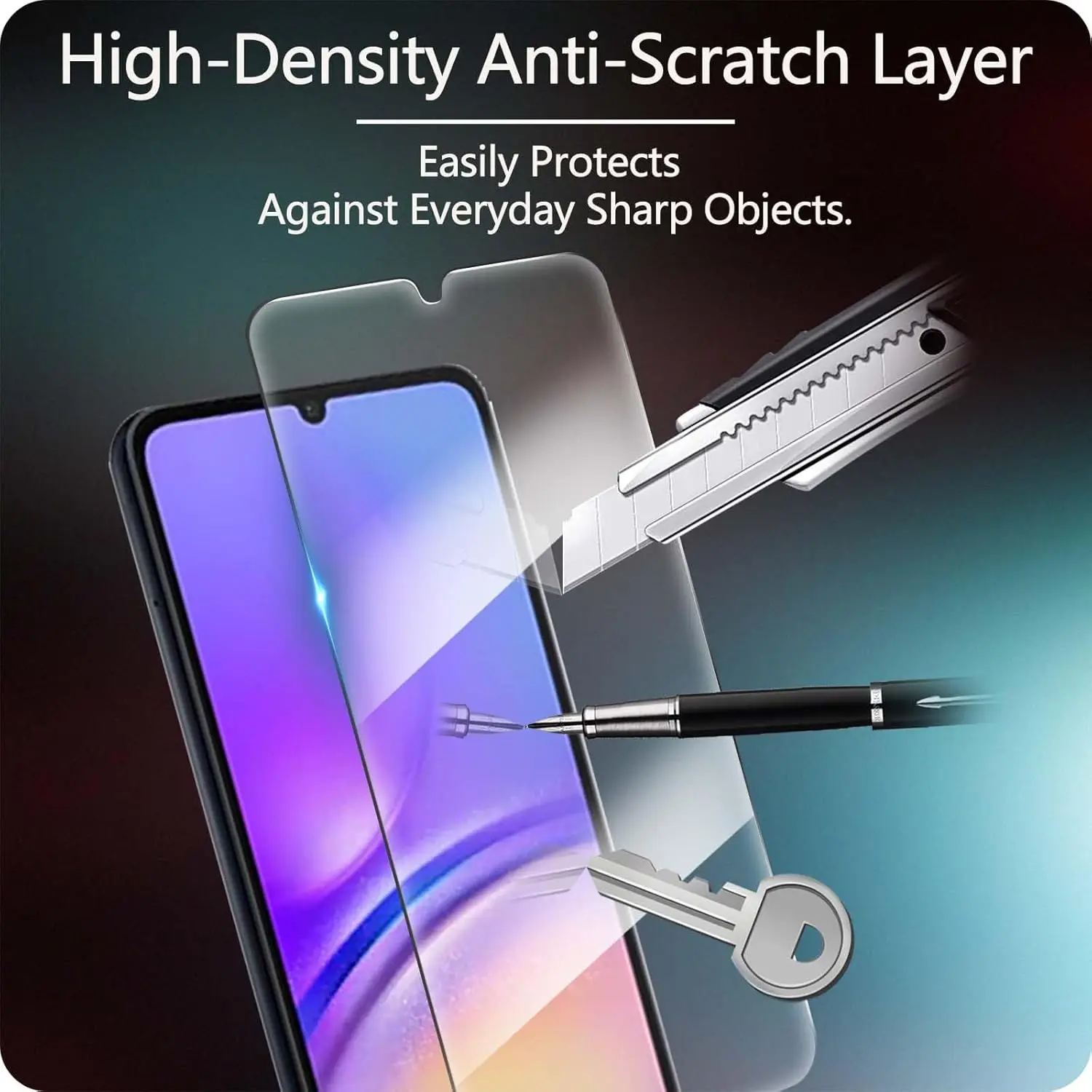 Kính cường lực dành cho Samsung Galaxy A06 Tempered Glass 9h trong suốt, chống vỡ, chống xước,dán màn hình cao cấp - Hàng chính hãng