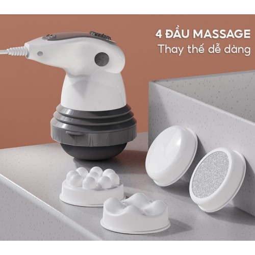Máy massage bụng cầm tay 4 đầu hồng ngoại Puli PL-605 - Cơ