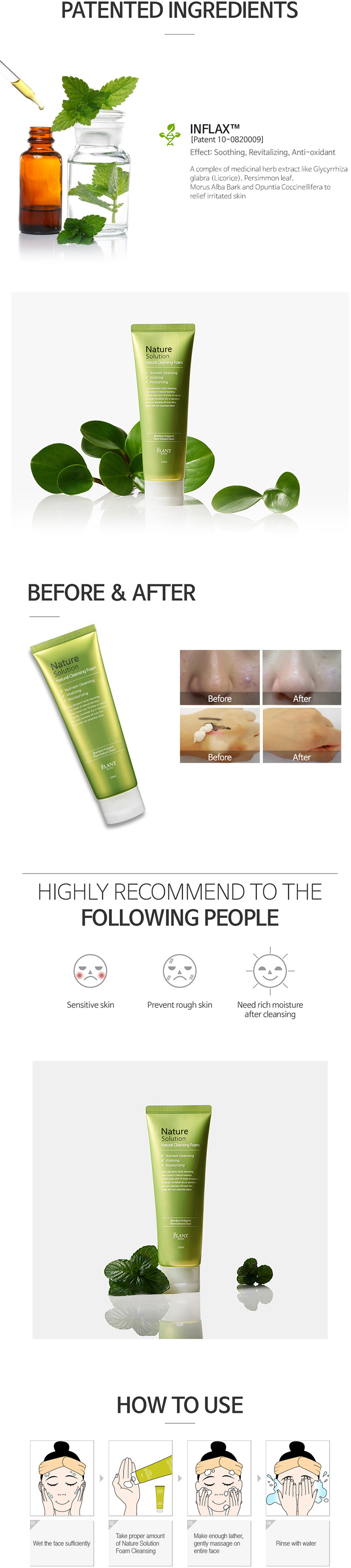 nature solution natural cleansing foam