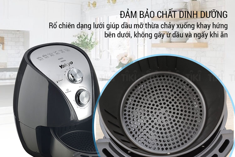 Nồi Chiên Không Dầu Yakyo TP-2501 (3.0 Lít) - Hàng Chính Hãng