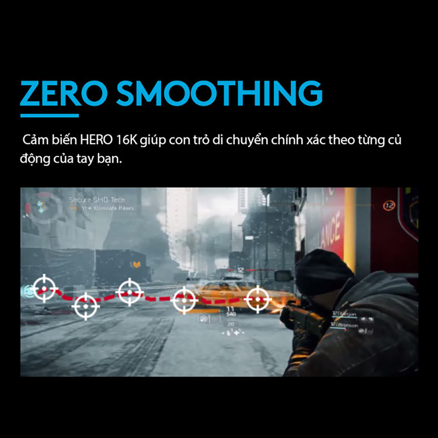 Chuột game hiệu suất cao Logitech G502 Hero RGB Lightsync - Hàng chính hãng