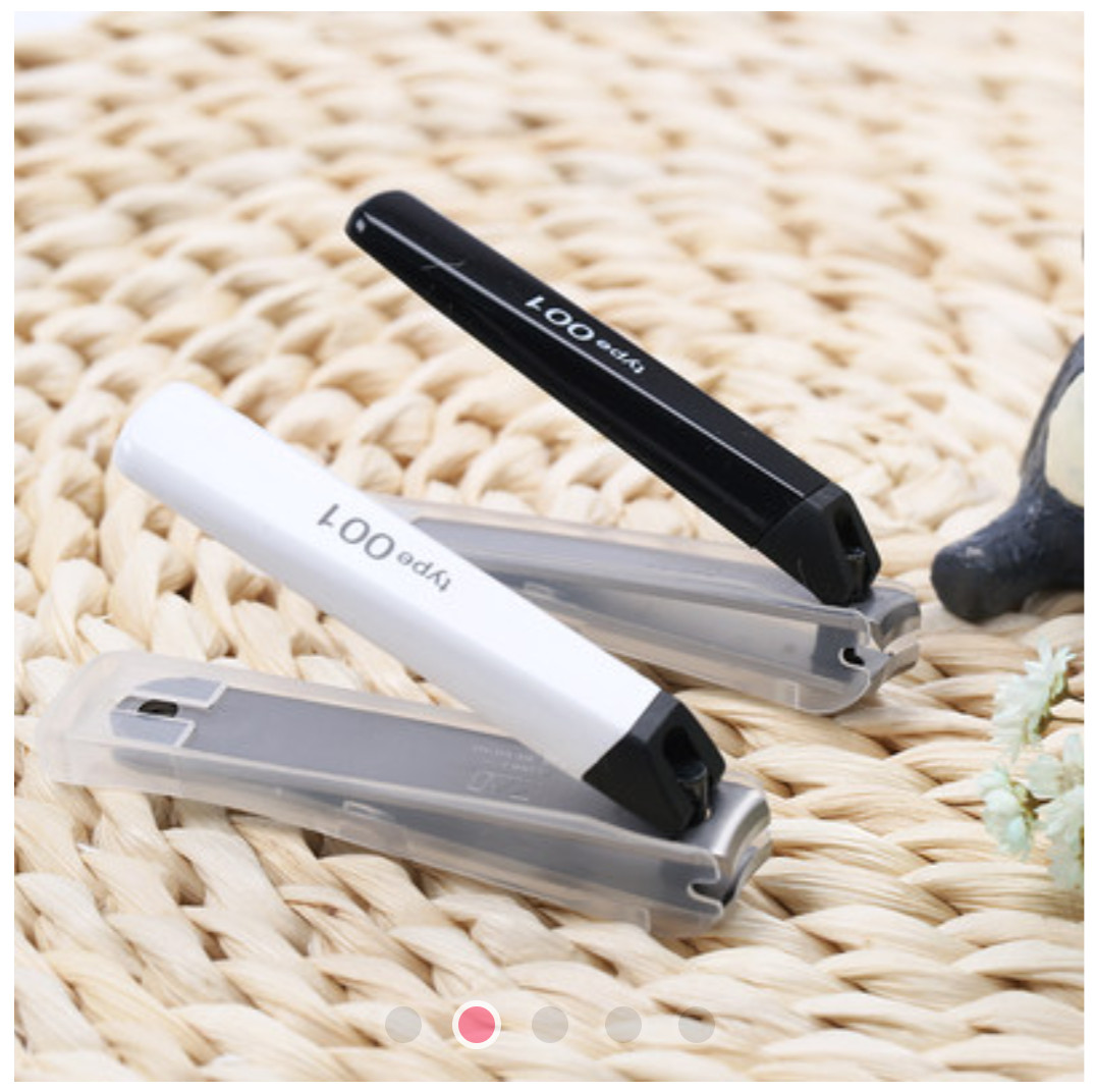 Bấm móng tay đầu thẳng KAI Nhật Bản màu đen KE0123