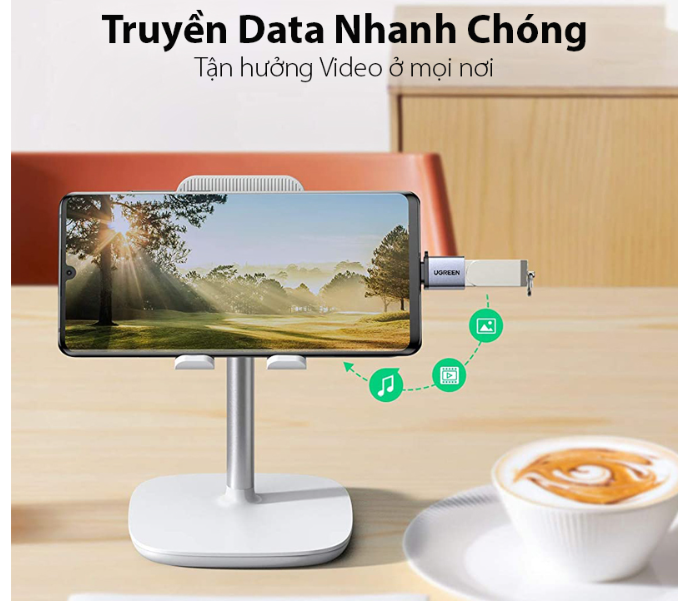 Đầu chuyển usb type-C ra USB 3.0 chính hãng Ugreen 50283