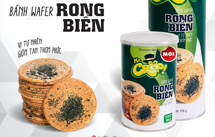 Bánh Wafer Rong biển Lai Phú Mr Côôp (88g)