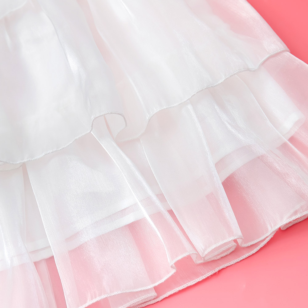 Váy đầm công chúa nhỏ 3 tầng tơ organza sang sáng mịn nhẹ cho bé gái MamLa