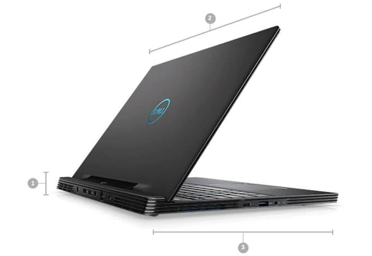 Laptop Dell G7 Inspiron 7590 N7590Z (Core i7-9750H/ 16GB (8GB x2) DDR4 2666MHz/ 1TB 5400rpm + 256GB SSD M.2 PCIe/ RTX 2060 6GB GDDR6/ 15.6 FHD IPS 144Hz/ Win10) - Hàng Chính Hãng