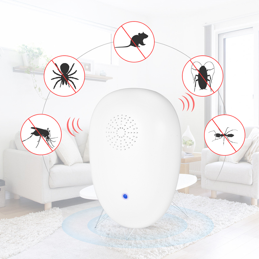 Bộ 4 Máy Đuổi Côn Trùng Bằng Sóng Siêu Âm Bộ 4 Máy Đuổi Côn Trùng Bằng Sóng Siêu Âm