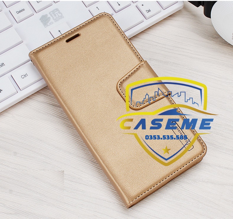 Bao da dạng ví dành cho OPPO Reno7 5G hiệu Hanman có quai cài - Hàng Chính Hãng