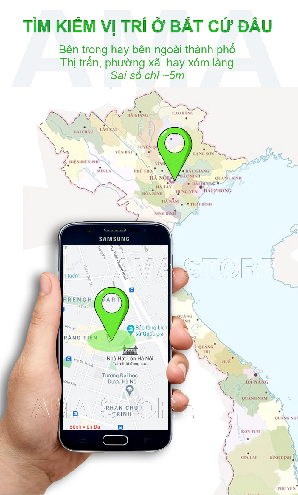 Th.iết bị Định vị GPS A9 mini Thiết kế Nhỏ gọn Theo dõi Hàng hóa, Trẻ em, Người già, Xe hơi, Thú cưng Hàng nhập khẩu