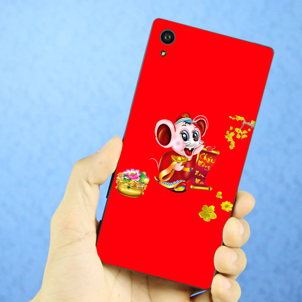 Ốp điện thoại dành cho máy Sony Xperia Z3 - Chuột thần tài 12 MS CTT012