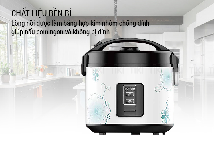 Nồi Cơm Điện Nắp Gài Power Supor SRC819VN (1.8 Lít) - Hàng Chính Hãng