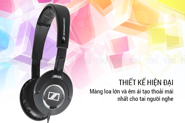 Tai Nghe Chụp Tai Sennheiser HD 218 - Hàng Chính Hãng