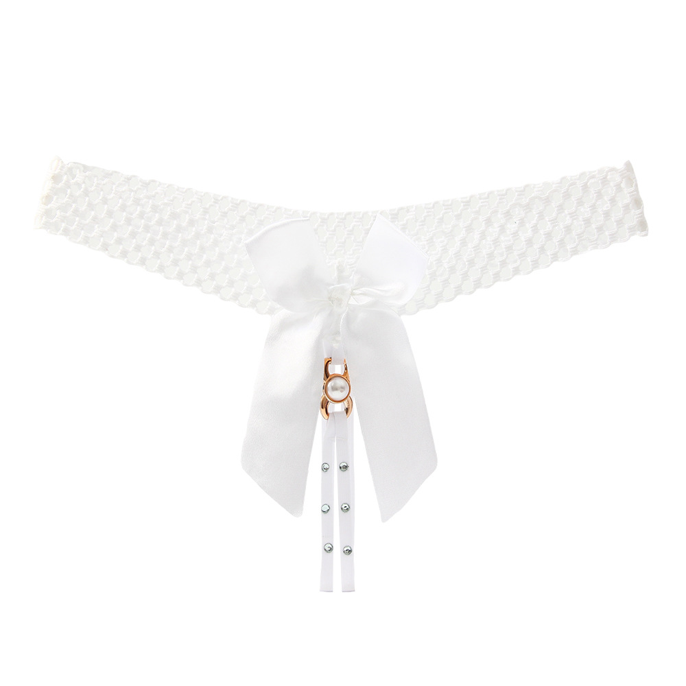 Quần lọt khe quần lót nữ ren sexy rỗng thắt lưng mỏng khoe eo sexy cám dỗ thoáng khí nơ trước