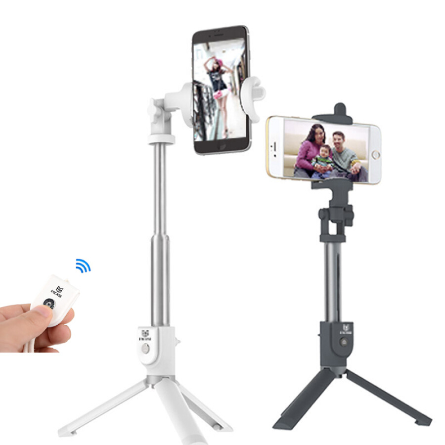 Gậy Tripod Escase ZPG-03 Bluetooth - Trắng