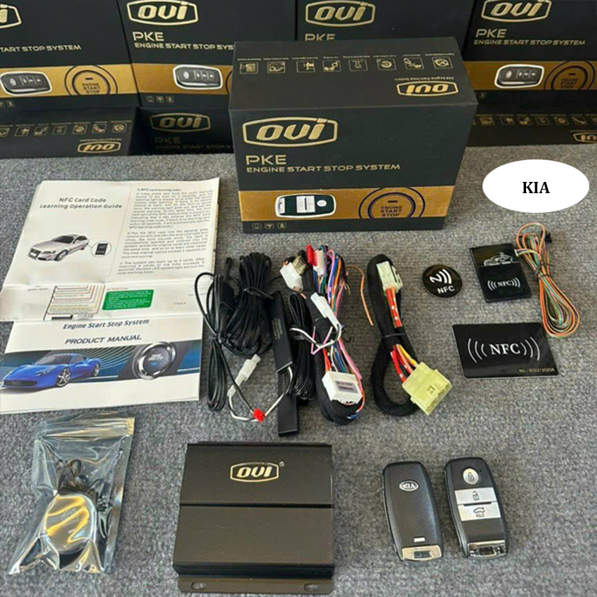 Bộ chìa khóa thông minh START-STOP điều khiển từ xa OVI dành cho ô tô Toyota, Honda, Hyundai, Nissan, Ford, Kia, Mazda, Mitsubishi, Chevrolet, VinFast