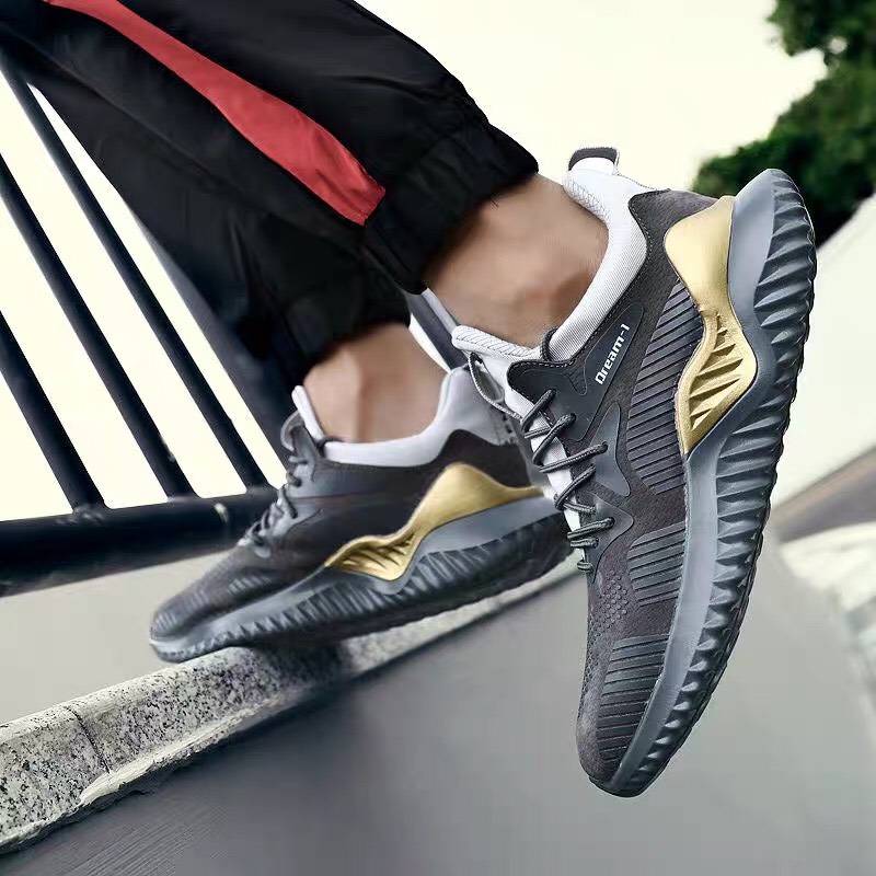 Giày thể thao chạy bộ, Tập gym Nam LAWA 01M1810-2 Xám - Giày chạy bộ nam | TheGioiSneaker.com