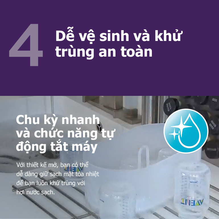 Máy Tiệt Trùng Bình Sữa Philips Avent 3 Trong 1 - 284.02