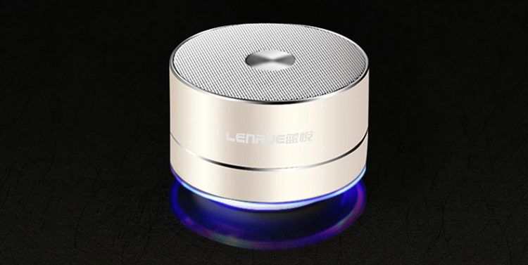 Loa Bluetooth Mini LEnRuE A2 (500mAh) - Vàng