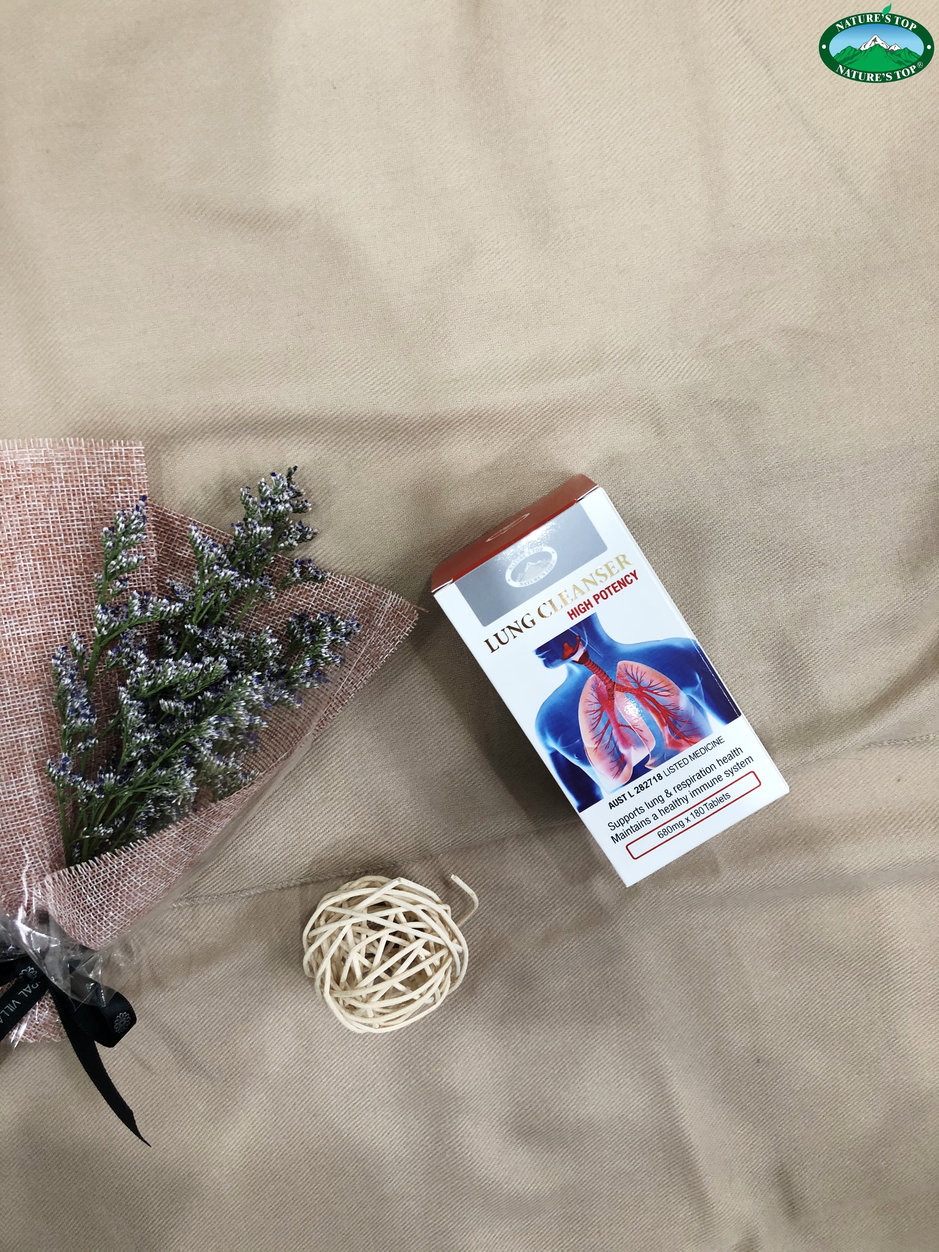 Viên uống hỗ trợ thải độc phổi Nature's Top Lung Cleanser( 60 viên)