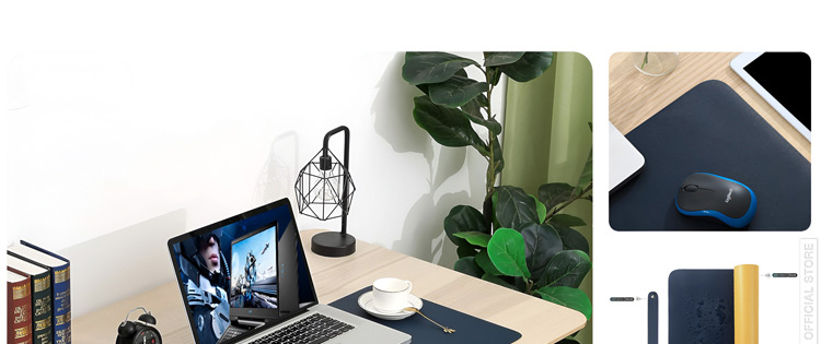 Tấm lót chuột HT SYS 2 mặt chống trượt - Chất liệu PU, dễ vệ sinh