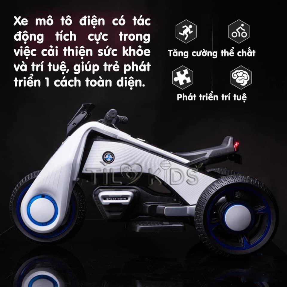 Xe máy điện trẻ em, xe moto điện cho bé TILO KIDS TLK-9999