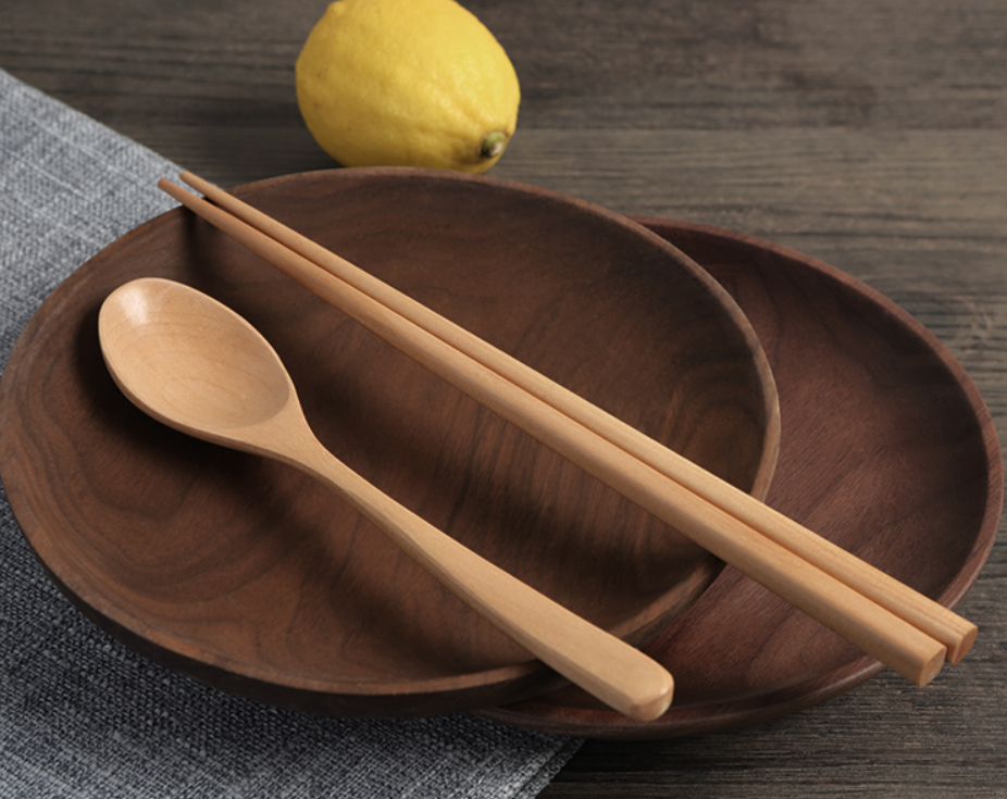 Bộ Muỗng Đũa Gỗ Cá Nhân Zhu Mu Ben Ji