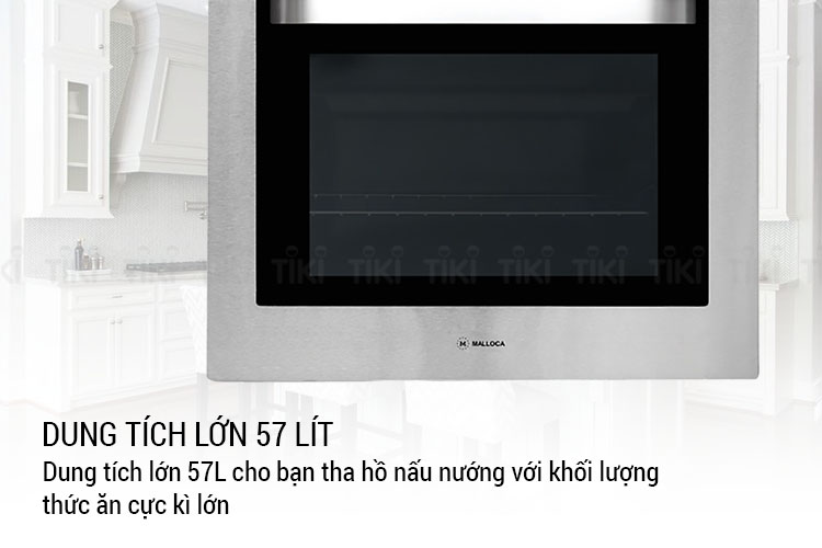 Lò Nướng Âm Tủ Malloca MOV-575 ECO Tiết Kiệm Điện (57 Lít)