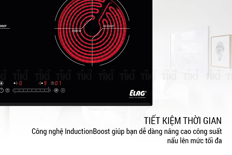 Bếp Đôi Điện Từ Hồng Ngoại Âm Elag KMH 73520.2-P (4600 W) - Hàng Chính Hãng