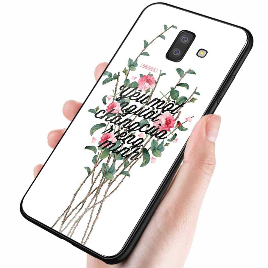 Ốp kính cường lực dành cho điện thoại Samsung Galaxy J4 - J6 - J6 PLUS/J6 PRIME - J8 - lời trích - tâm trạng - tam007