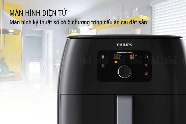 Nồi Chiên Không Khí Điện Tử Philips HD9650/91 XXL