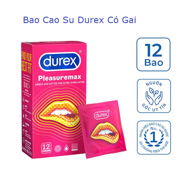 Durex Pleasuremax nhập khẩu Thái Lan